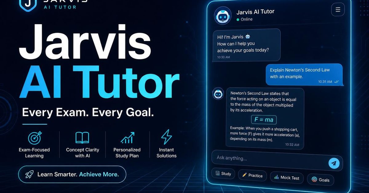 Jarvis Ai Tutor — 官网预览图